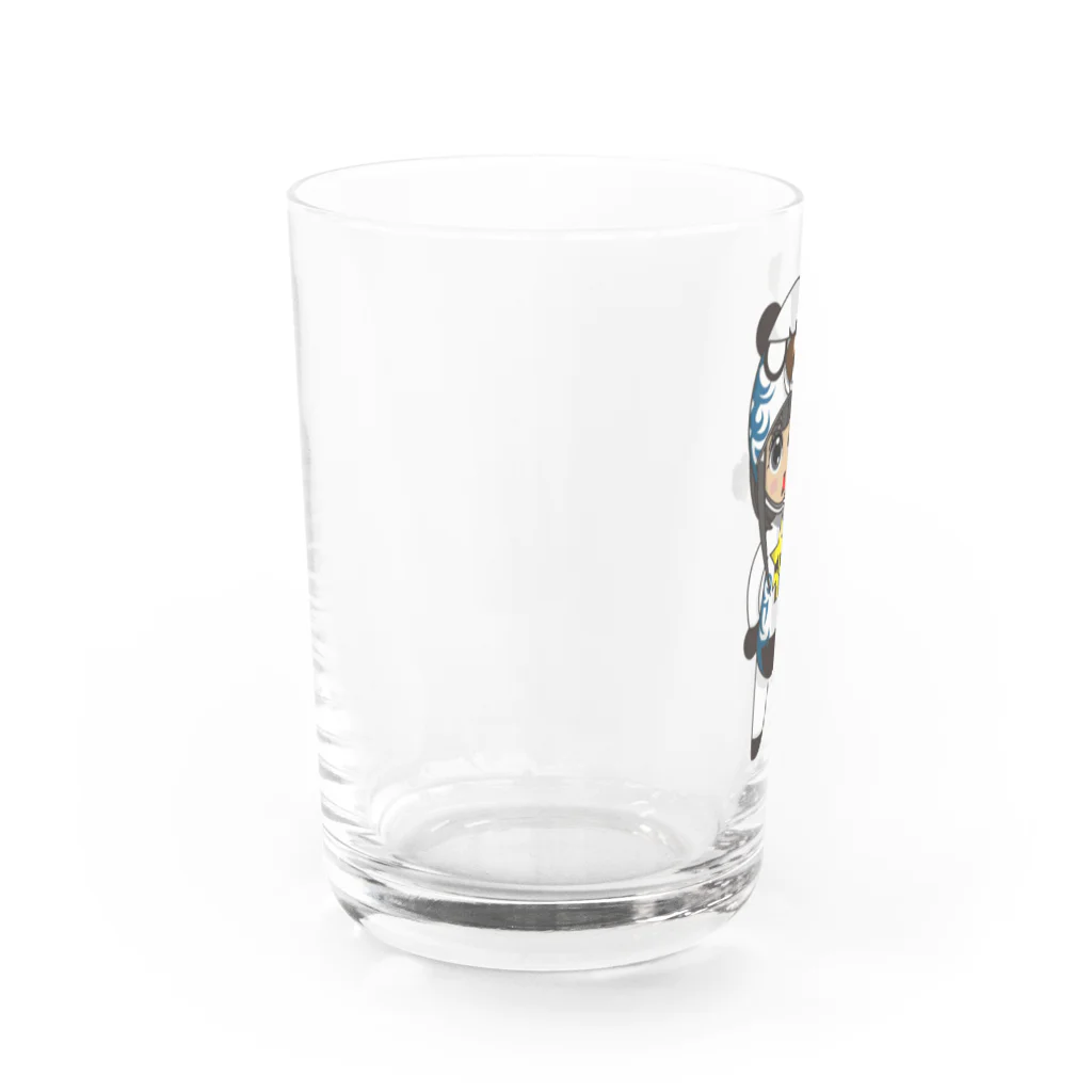 🤍一ノ瀬 彩 🐇⸒⸒ suzuri支店🤍のちびキャラ/FUNKYTYPE【一ノ瀬彩】 Water Glass :left