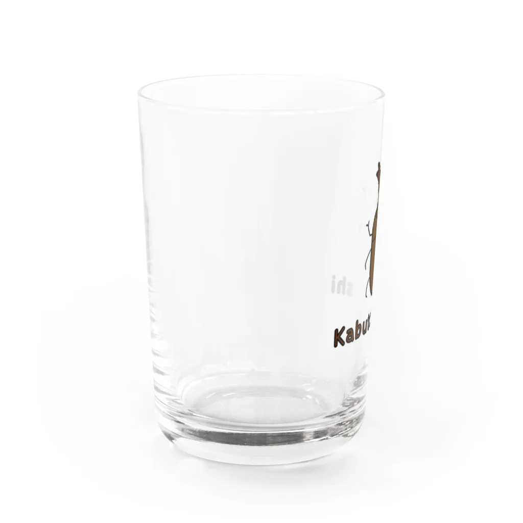 MrKShirtsのKabutomushi (カブトムシ) 色デザイン Water Glass :left