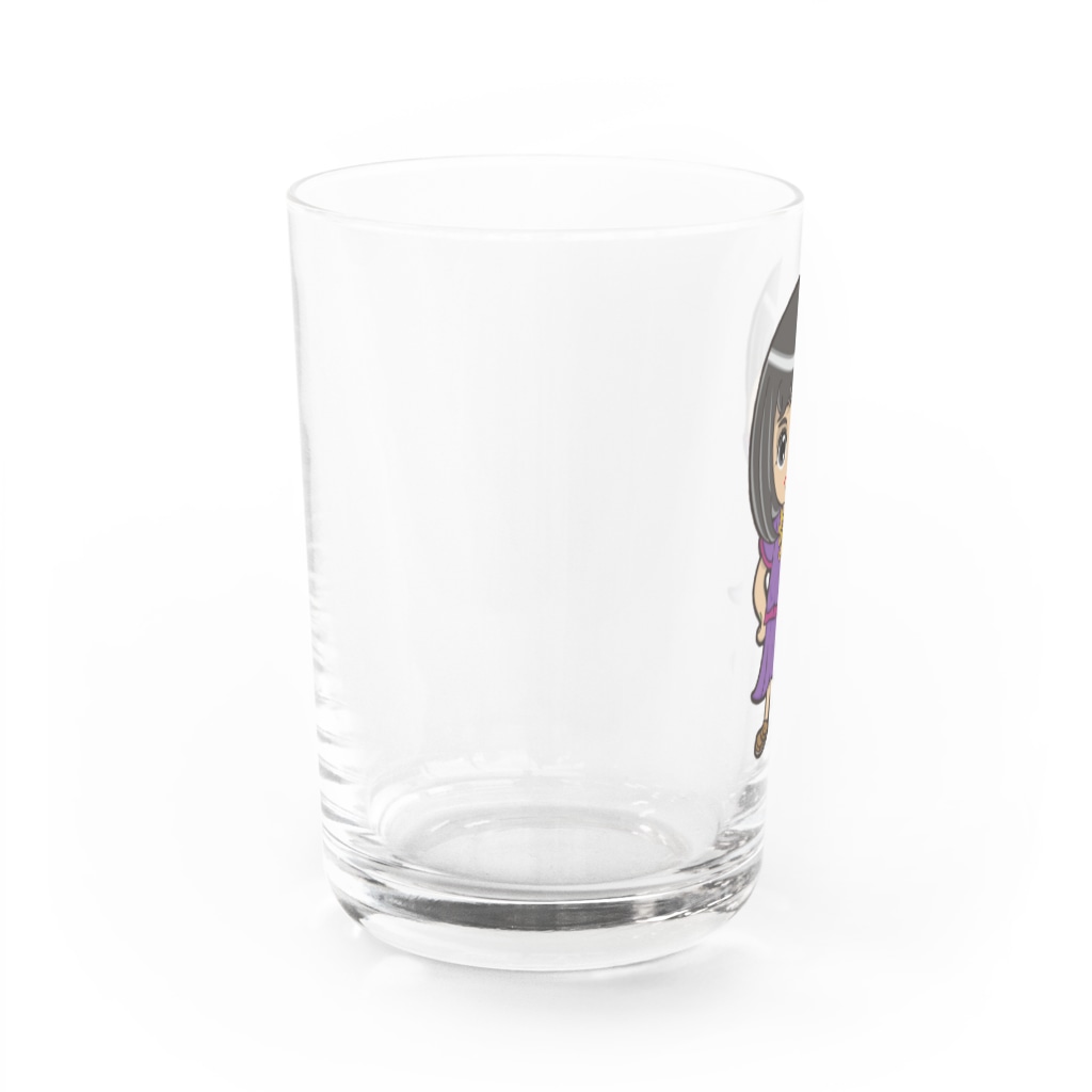 ʚ一ノ瀬 彩 公式 ストアɞのちびキャラ/SCHOOLTYPE:紫【一ノ瀬彩】 Water Glass :left