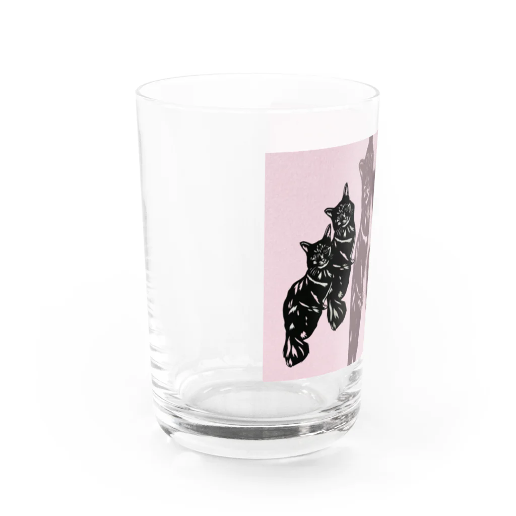 ranze_papi  切り絵✴︎ぬいの双子猫 Water Glass :left