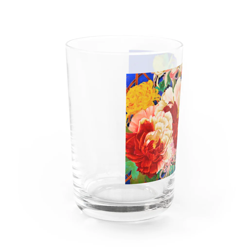 日本画家 加藤 由利子の華籠 Water Glass :left