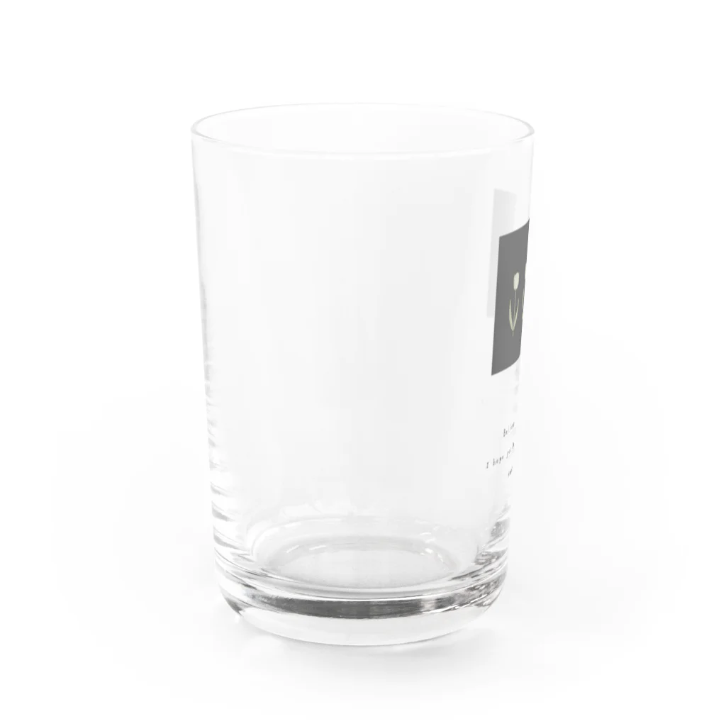 rilybiiのcreamTulip × charcoalbrown Water Glass :left