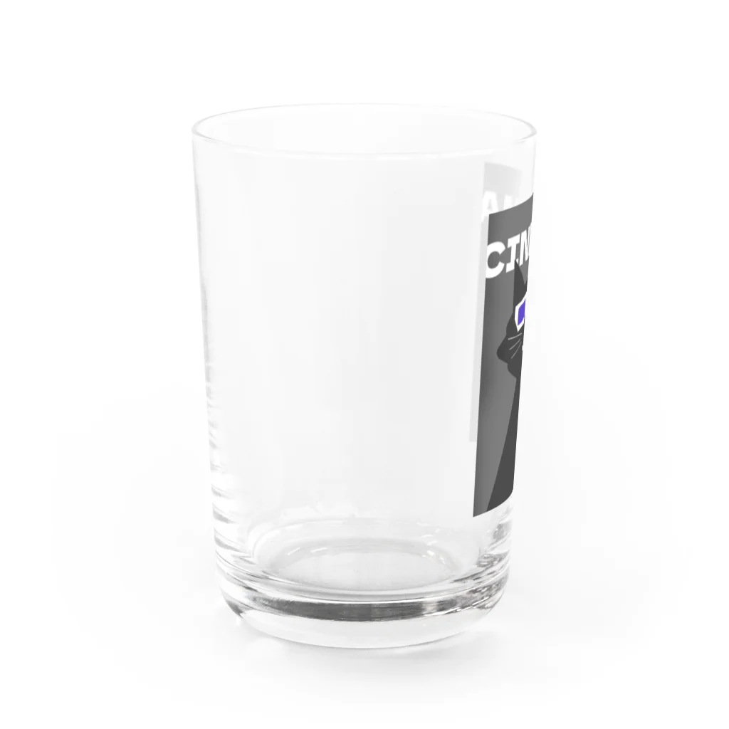 SugarWaterCat SHOPの映画 黒猫 3D CINEMA CAT ねこ ネコ Water Glass :left