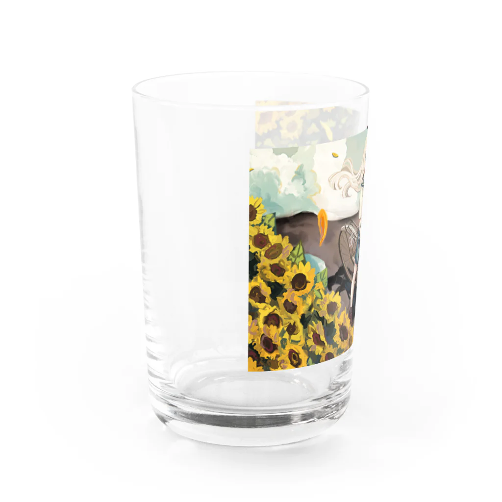 夜のロサンゼルスのあの夏に咲いた花(タイトルあり) Water Glass :left