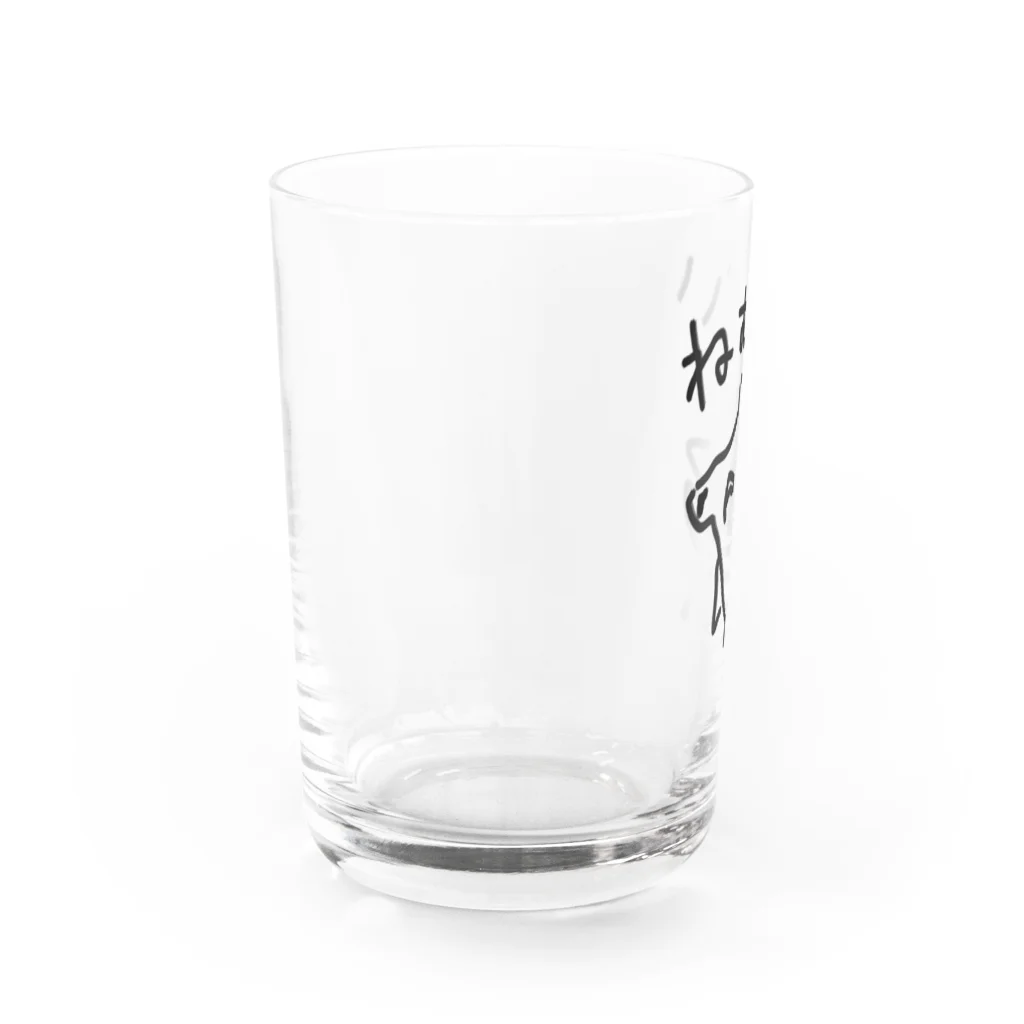 ミナミコアリクイ【のの】のねむい（ハンマーヘッドシャーク） Water Glass :left