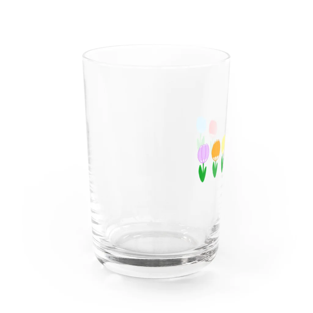 "hand omame" HAPPY Factory from SUZURIのBlooming flowers for colorful Water Glass :left