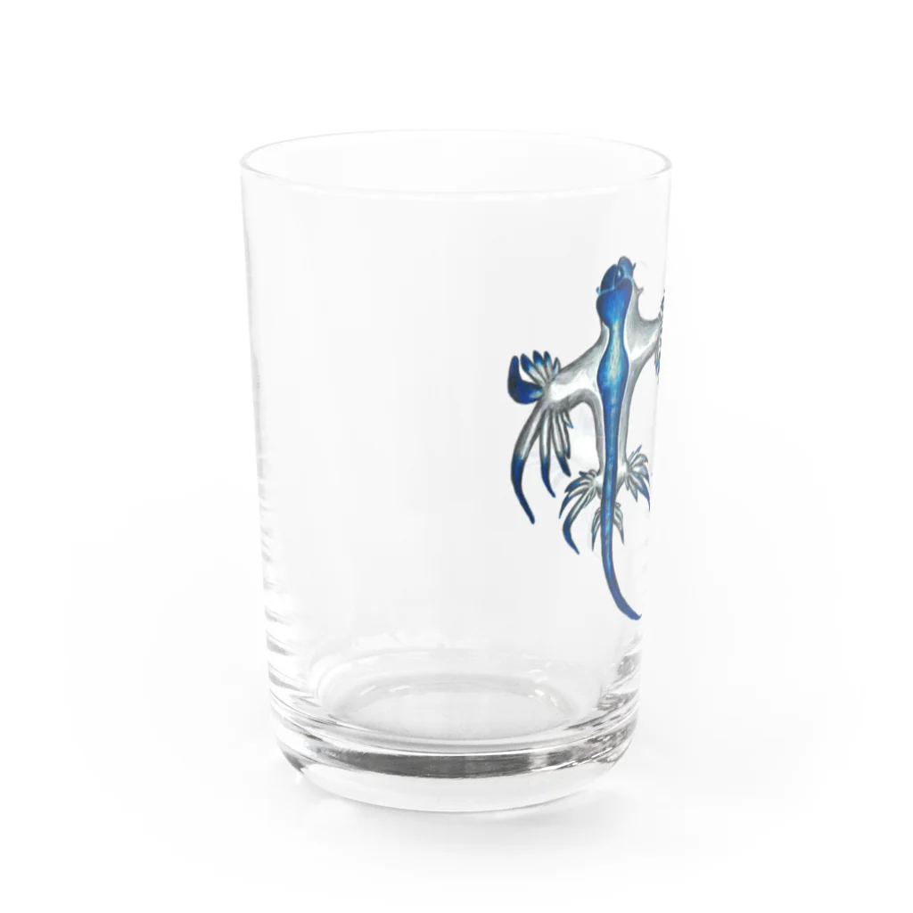 森図鑑の[森図鑑] アオミノウミウシ2匹バージョン Water Glass :left