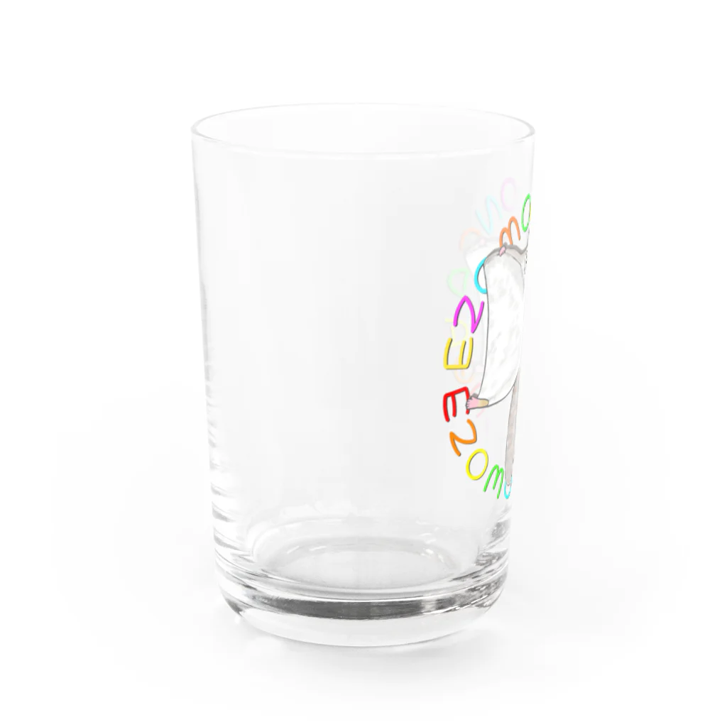 LalaHangeulのEZOMOMONGA(エゾモモンガさん) Water Glass :left