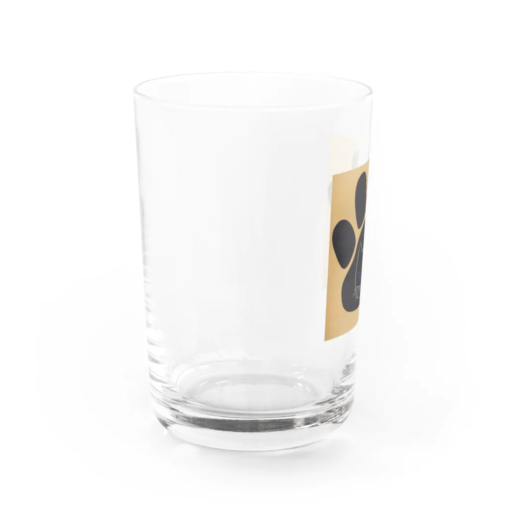 YS VINTAGE WORKSのチェコ　足跡ウィンクねこ Water Glass :left