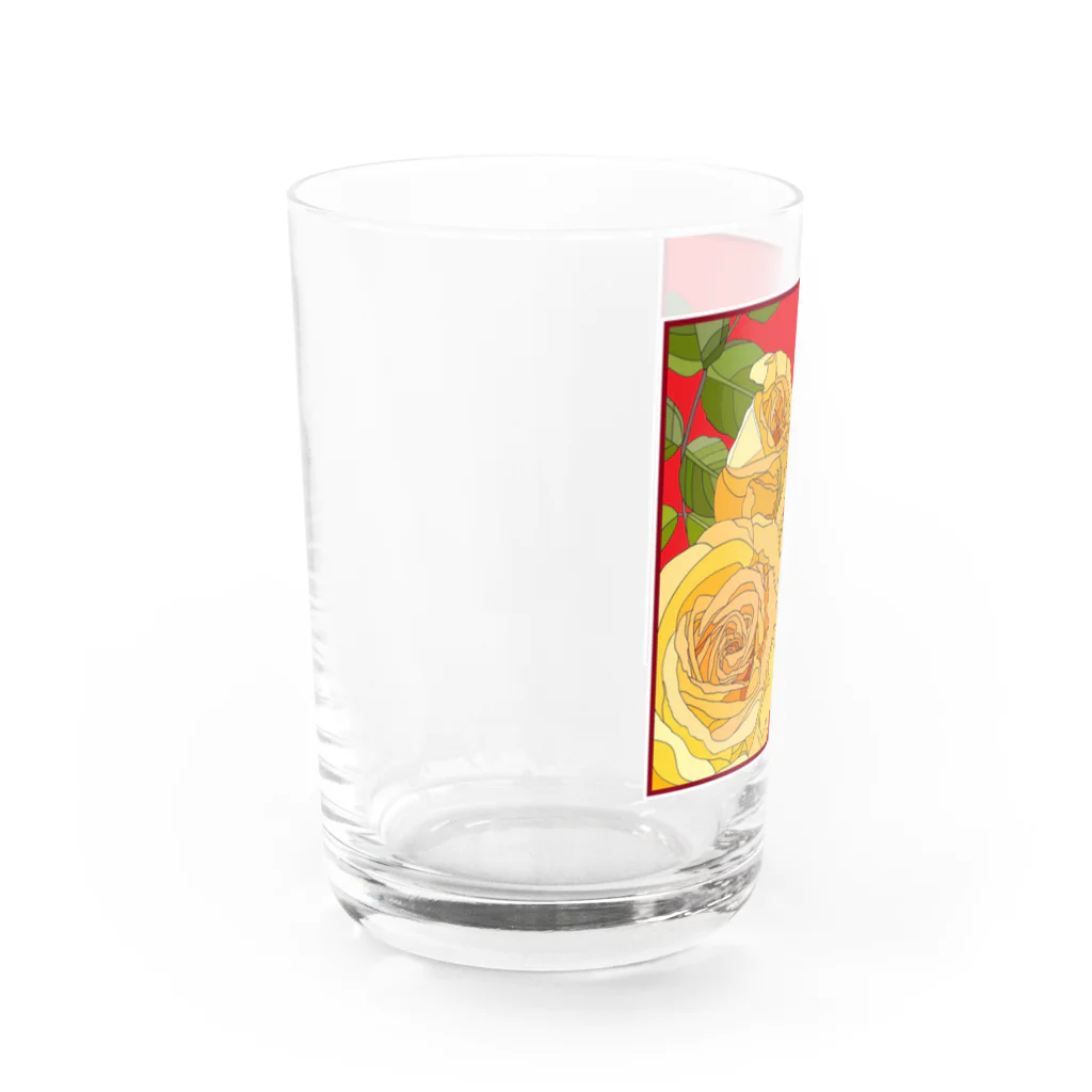 NOSHAの黄色い薔薇 Water Glass :left