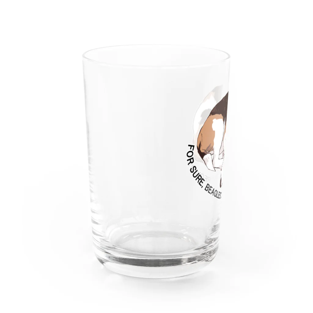 じょにーのやっぱりビーグルはかわいい Water Glass :left