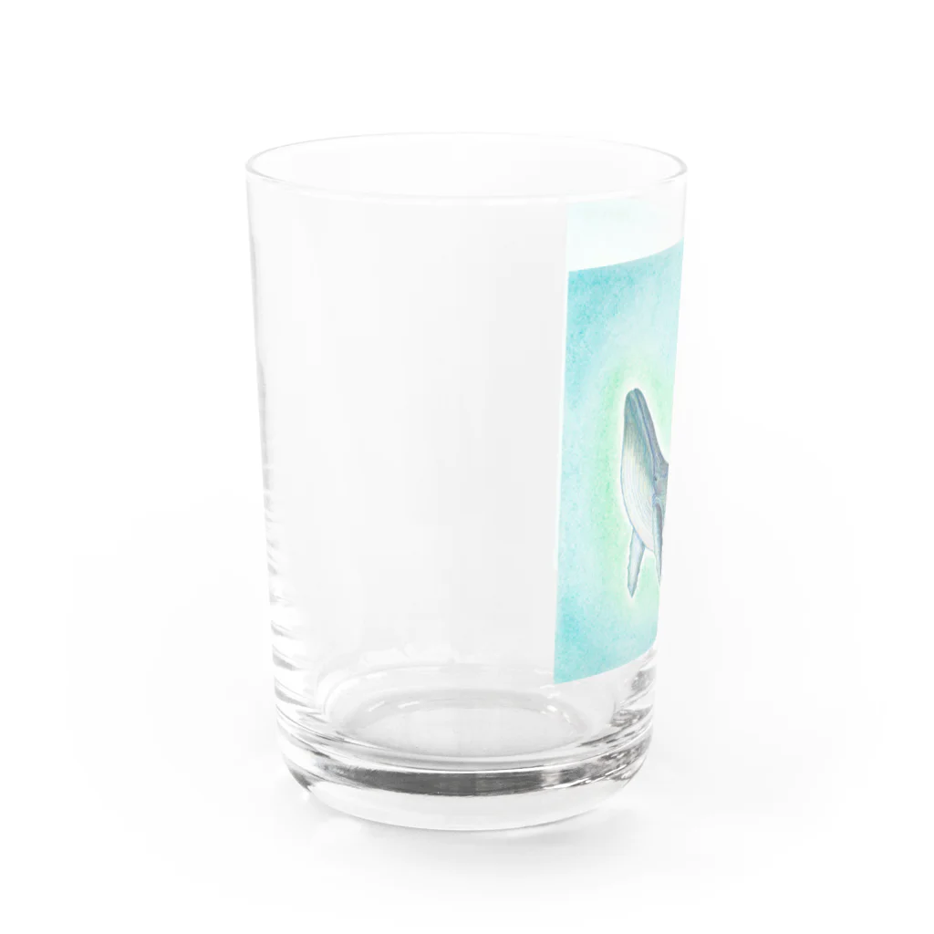 仁音-ninon-絵言葉のクジラの結ちゃん Water Glass :left