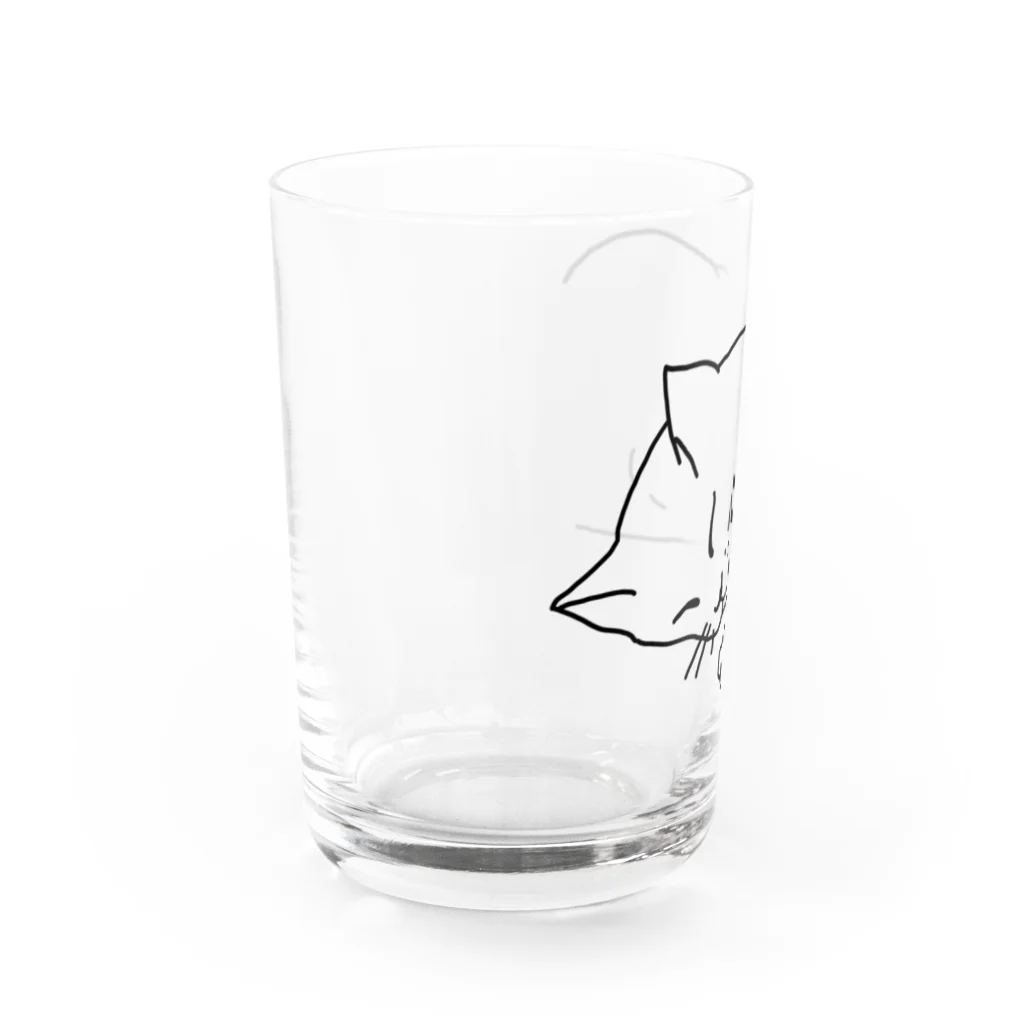 ねこ・ねこの寝コ Water Glass :left