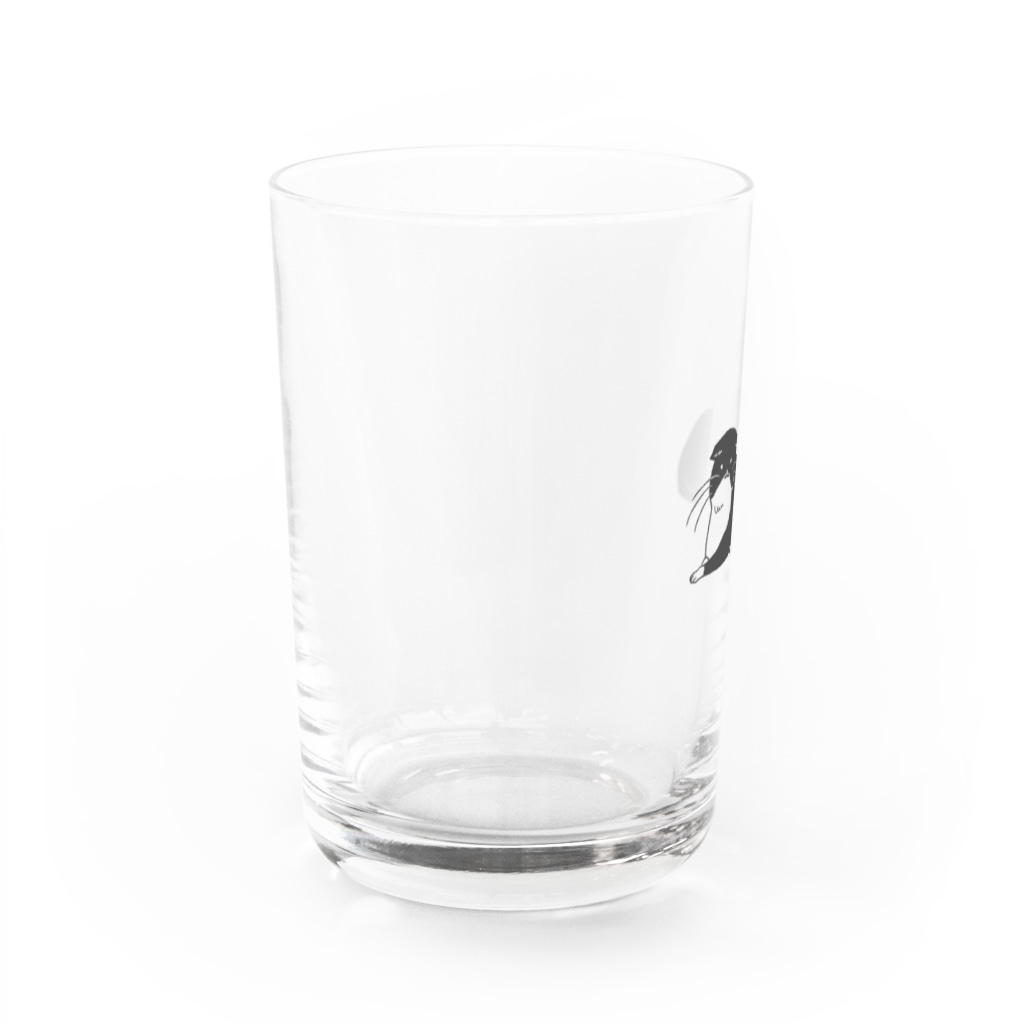 ..lineのお座りネコ Water Glass :left