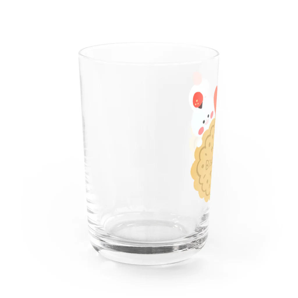 もちぐみとふうちゃんのおみせのビスケットともちぐみふうちゃん Water Glass :left