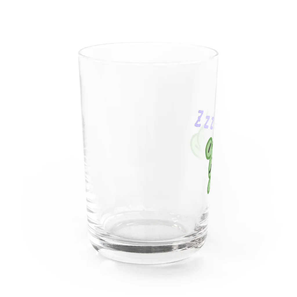 totoriのカエルさん  居眠り Water Glass :left