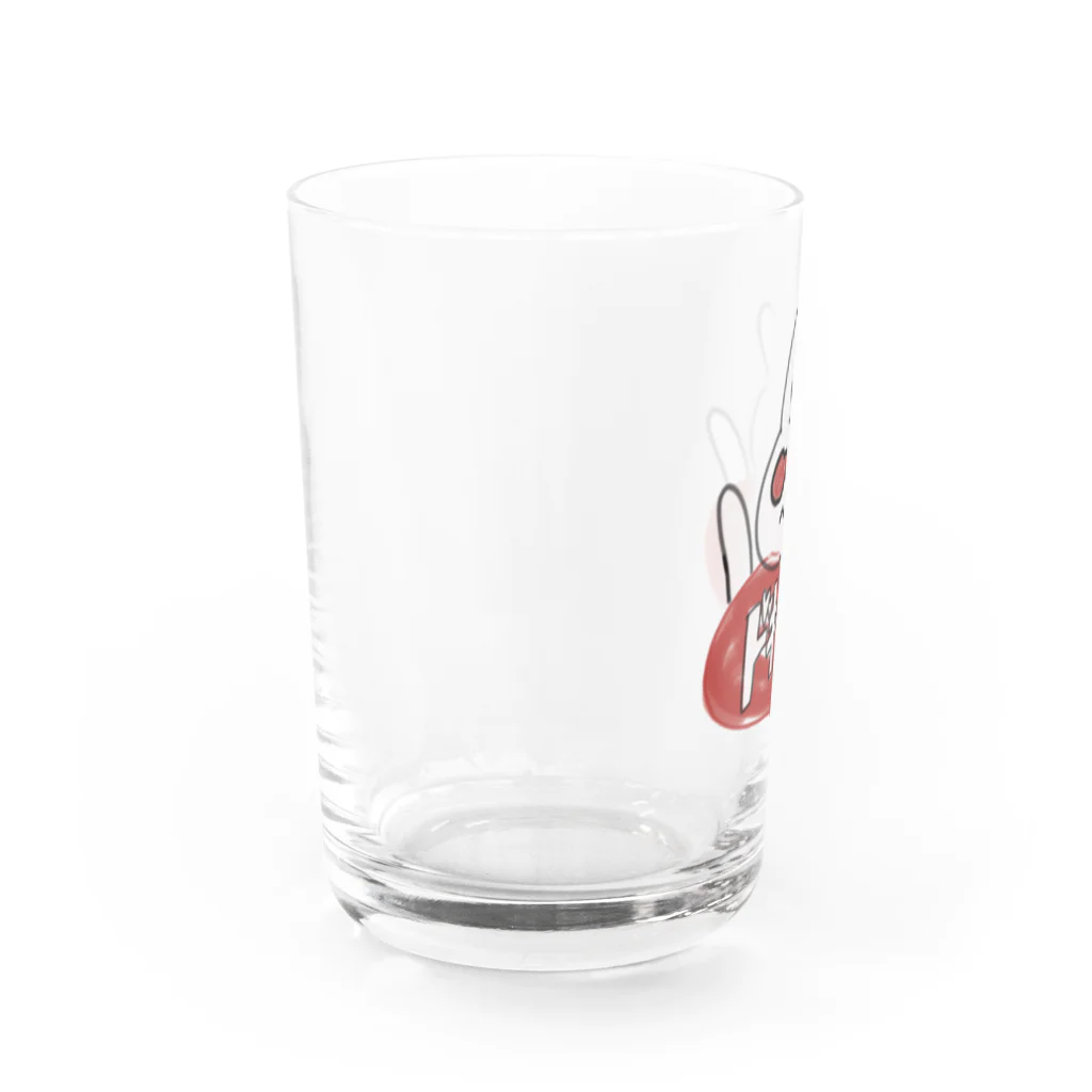 寿司カレーのドキドキうさぎ Water Glass :left
