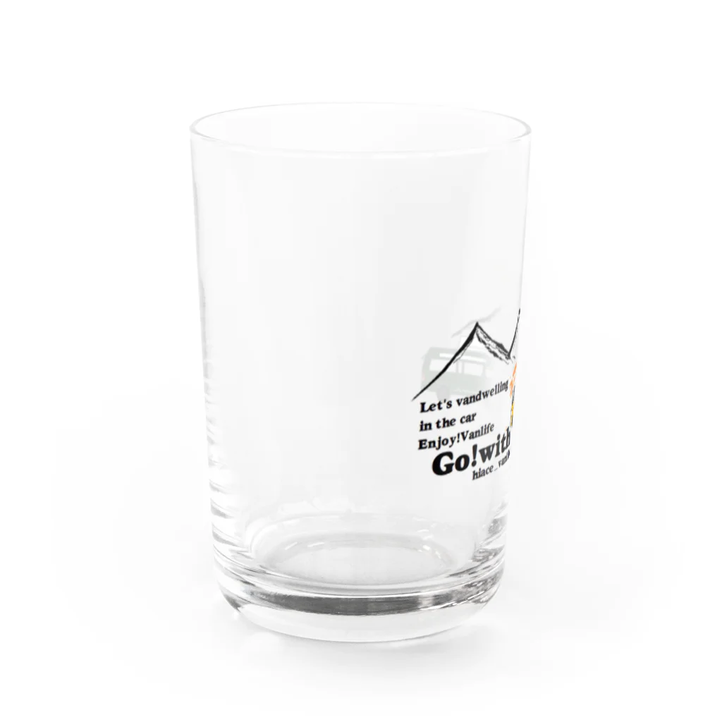 ucchy1982のhiace_vanlife_japan goods Water Glass :left