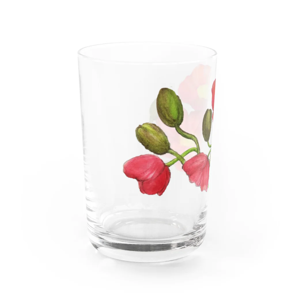 あおちゃん商会のPoppy Water Glass :left