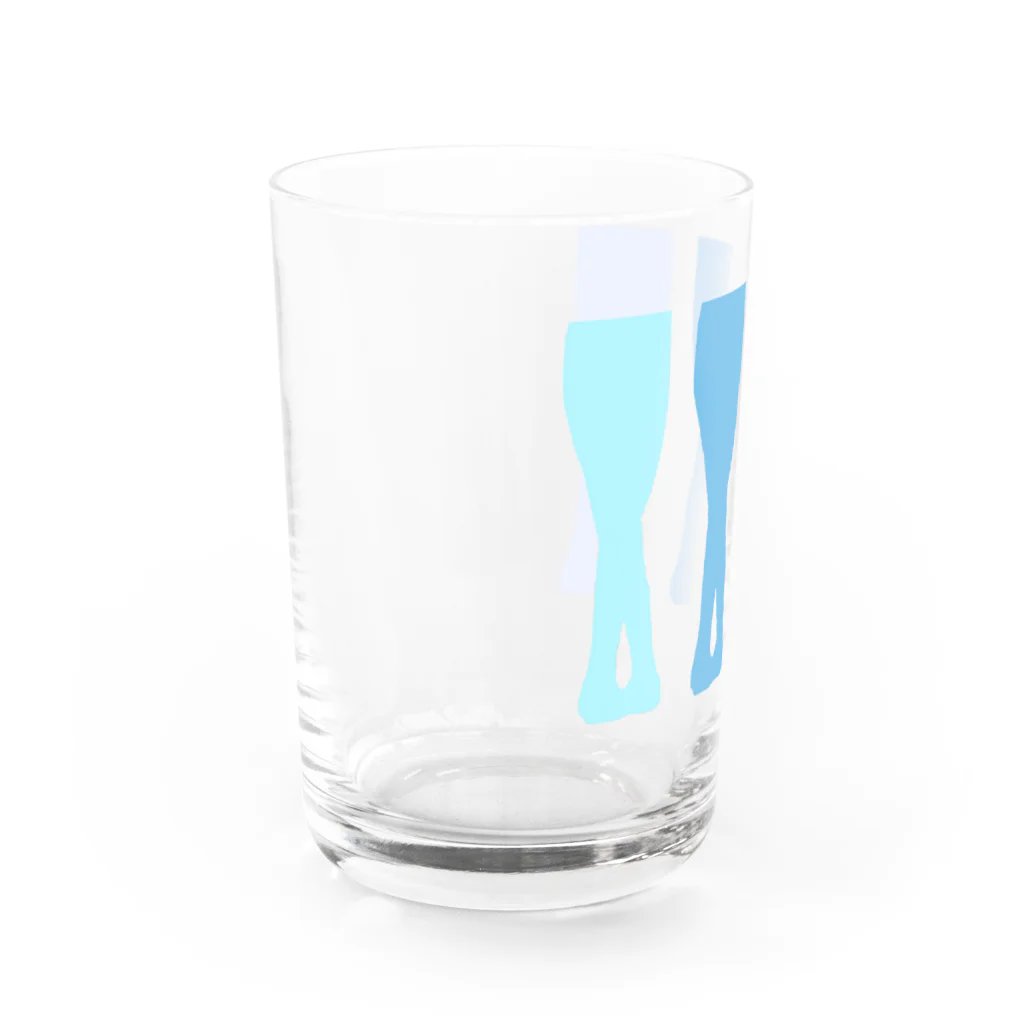 Twinkle-BooのBallet!blue Water Glass :left