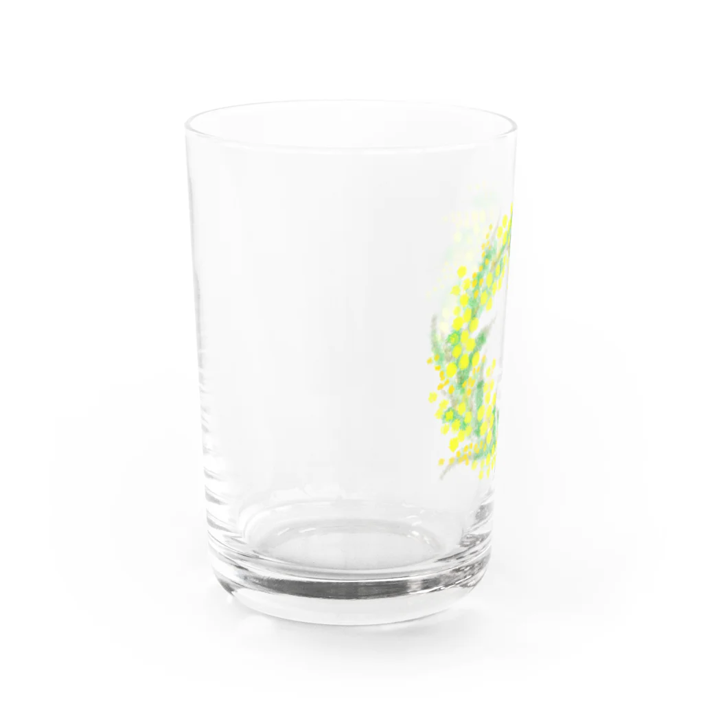 satoharuのミモザのリース Water Glass :left