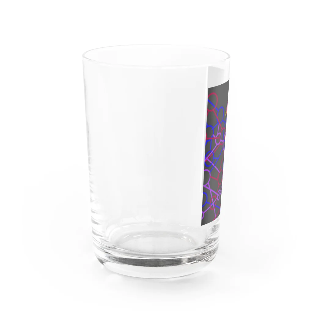 空咲鳥葵(skybird)のオリジナルロゴ入り線画 Water Glass :left