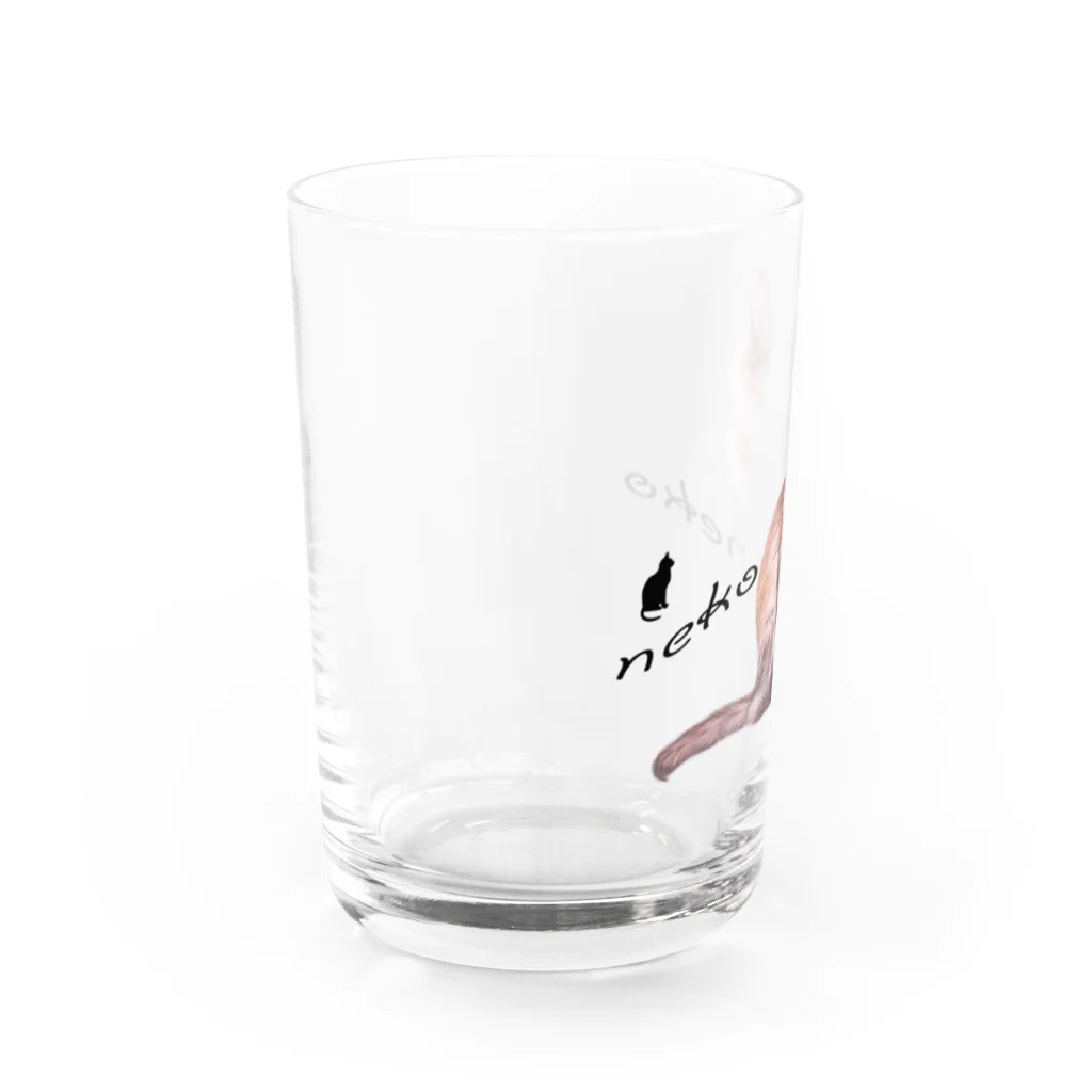 Ａｔｅｌｉｅｒ　Ｈｅｕｒｅｕｘのパステル💗ねこねこ　ライムくん Water Glass :left