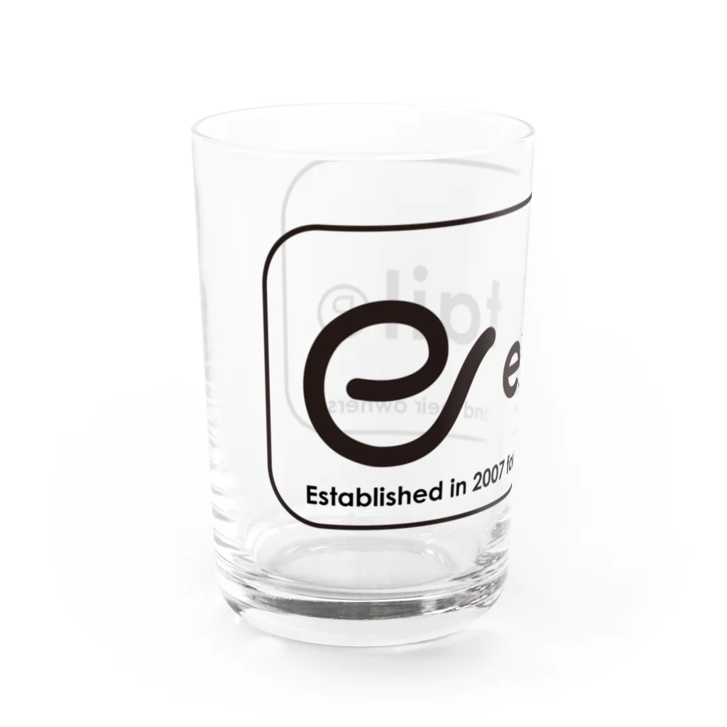 extail for ownersのextail 15周年記念アイテム Water Glass :left