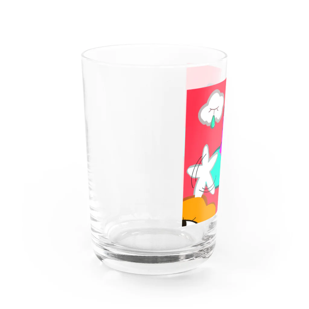 小6自閉スペクトラム症の女の子のお部屋のくまのそら Water Glass :left