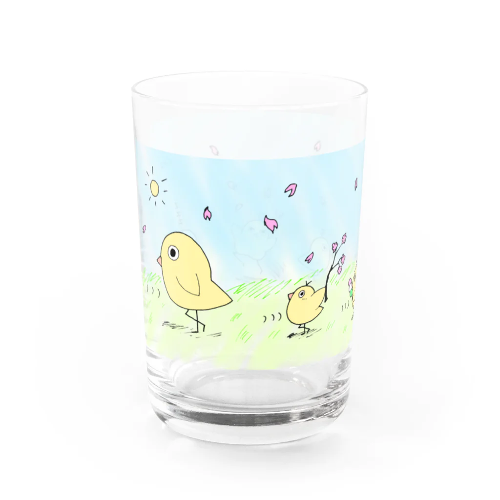 不安と生きる@シルルのバード式ムーンウォーク(春バージョン) Water Glass :left