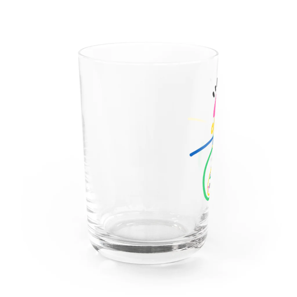 着ぐるみ＆calligraphyの愛ある未来へ『へいわちゃん』 Water Glass :left