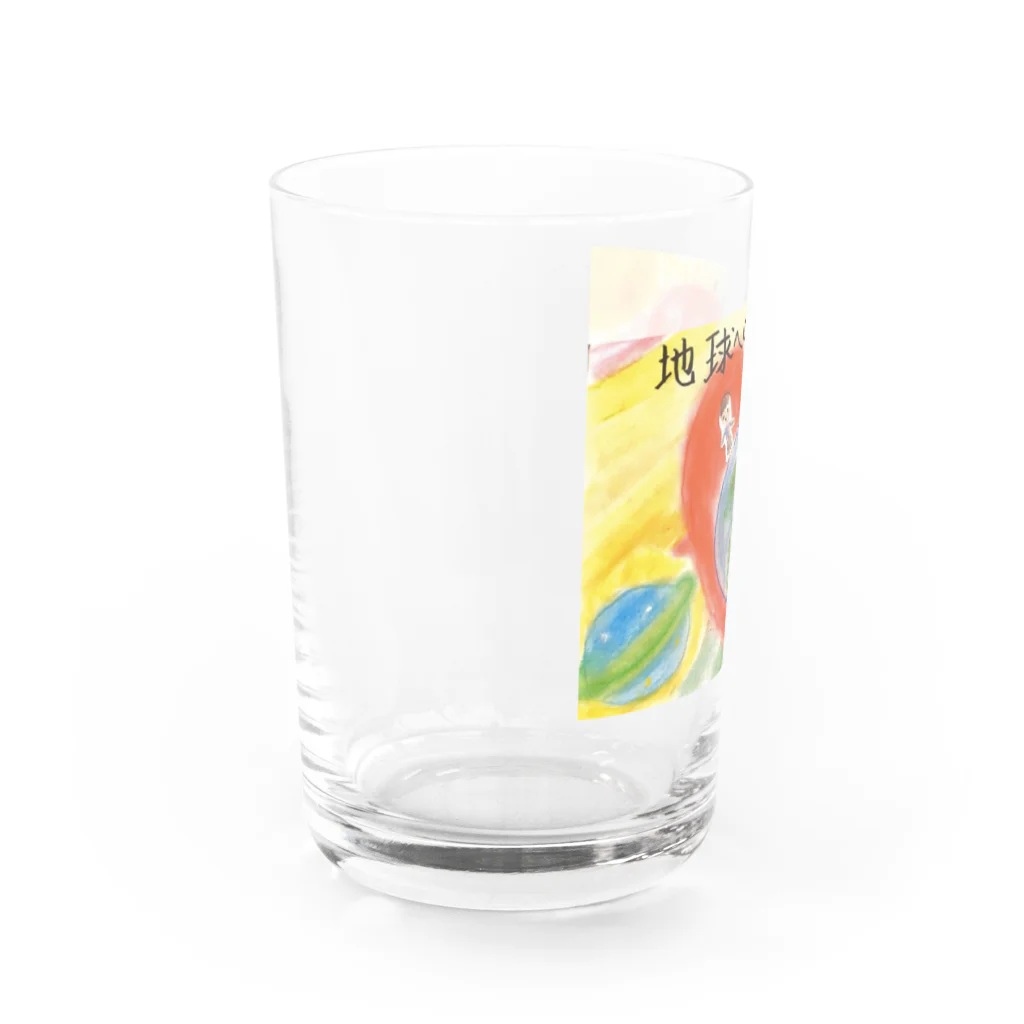 TEAM豊穣の愛ラブ地球 Water Glass :left