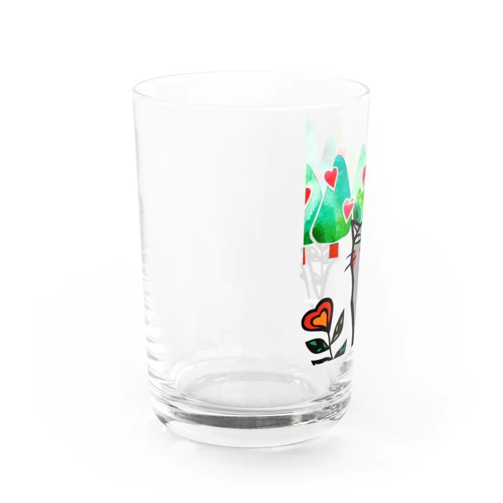 まつり猫ショップのLOVE FOREST Water Glass :left