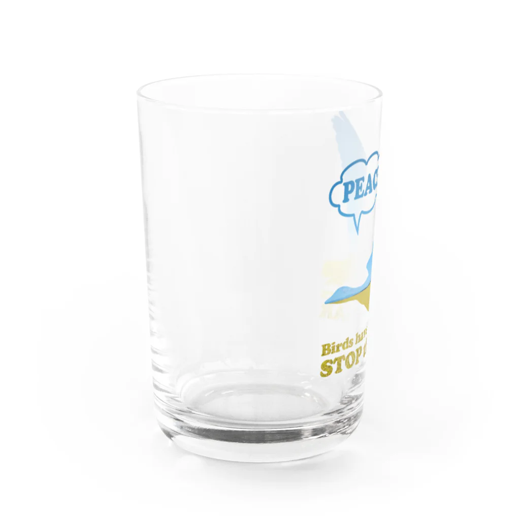 雁花工房（寄付アイテム販売中です）の平和を願う（寄付付き商品） Water Glass :left