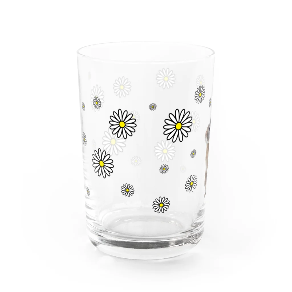 うさぎのPのぴょんきち花2 Water Glass :left