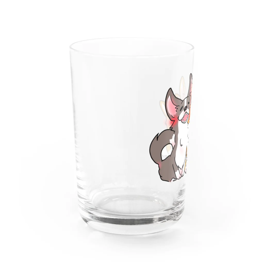 蒼い家の3こぎ Water Glass :left