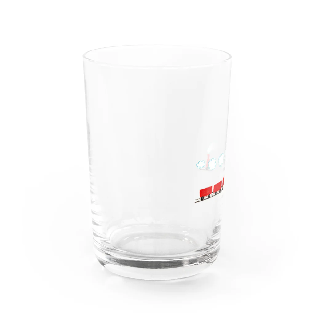 Picturebooks.yのChoo-choo-train red Water Glass :left