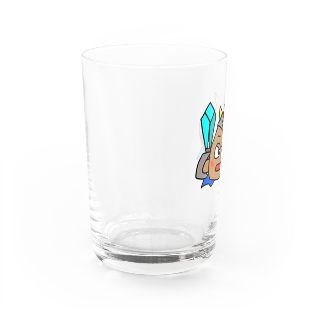 Feather stick-フェザースティック-のまんじゅう係長【戦士】 Water Glass :left
