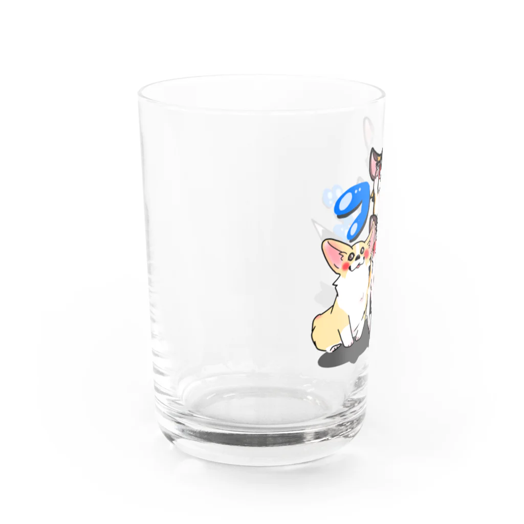 蒼い家のこぎ達 Water Glass :left