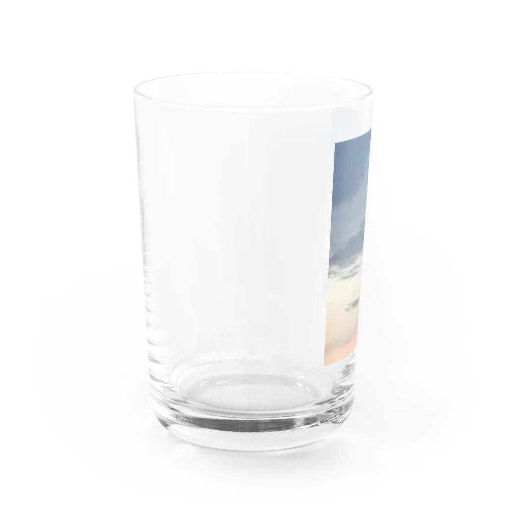 私の家から見える空の空の彩り Water Glass :left