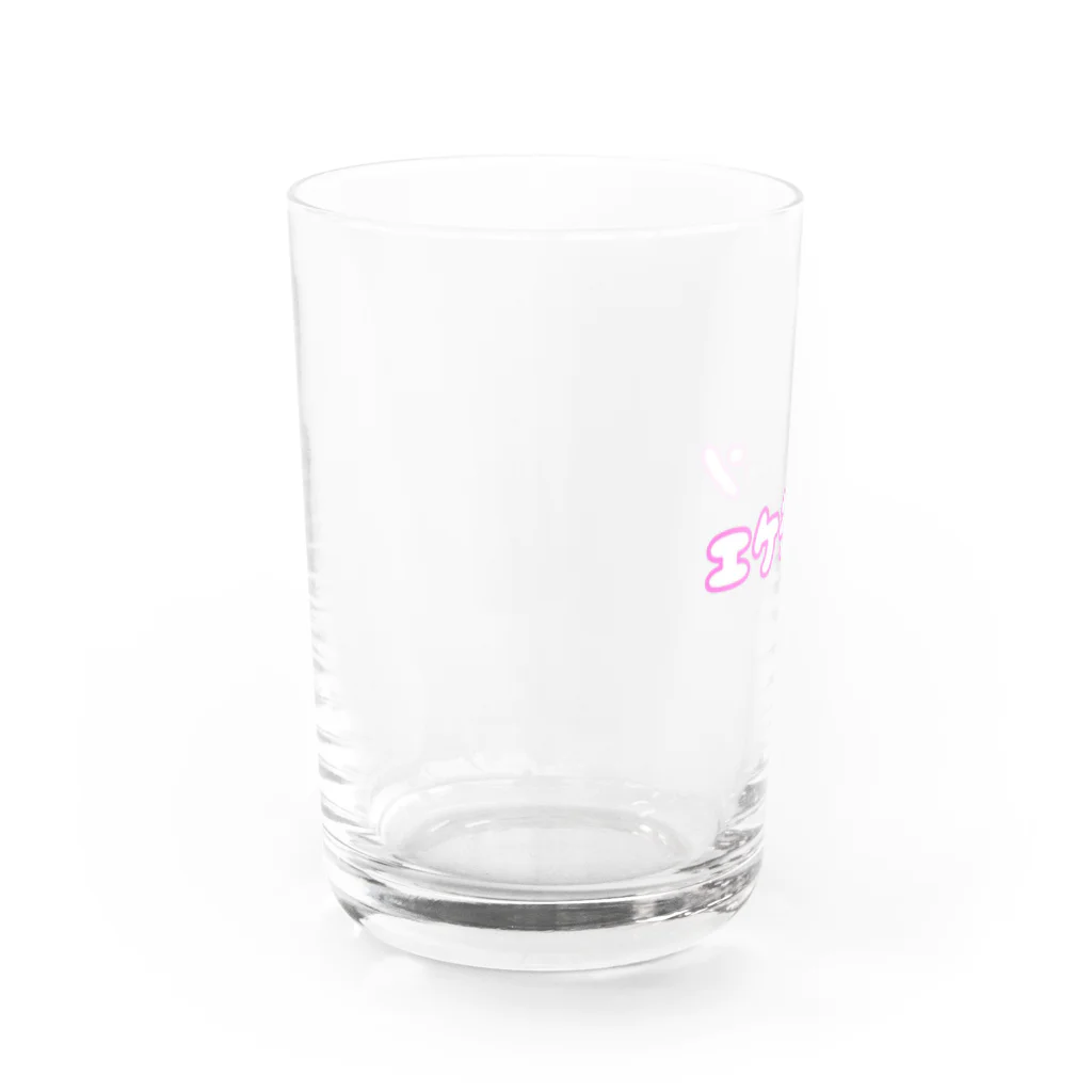 なでしこ@デザインのエケチャン Water Glass :left