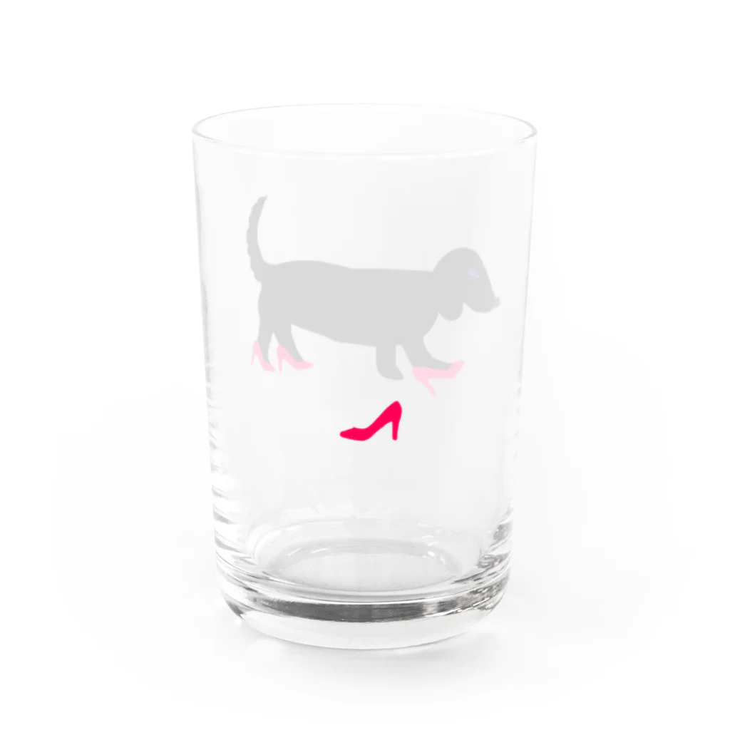 CHOSANAのハイヒールを履いた犬 Water Glass :left