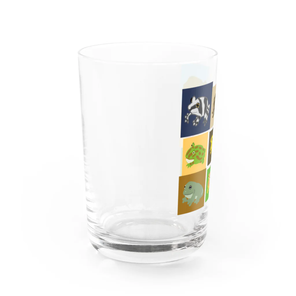 いきものや　のの（別館）のカエルの集い Water Glass :left