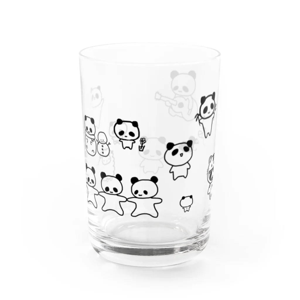 ぱす弾きこもりしよつぷのぐるっとぱんだ Water Glass :left