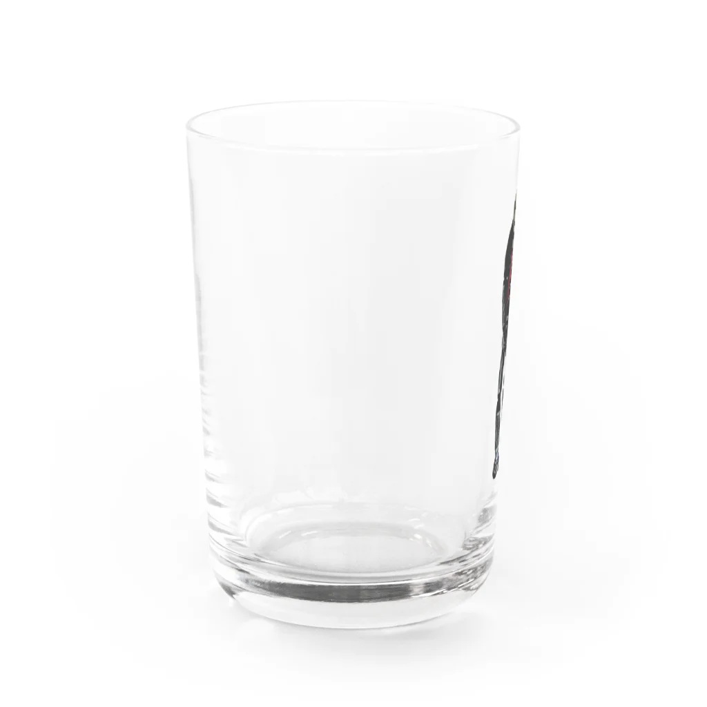 ホラ吹き万壽郎 Man壽Lawの万壽郎全身 Water Glass :left