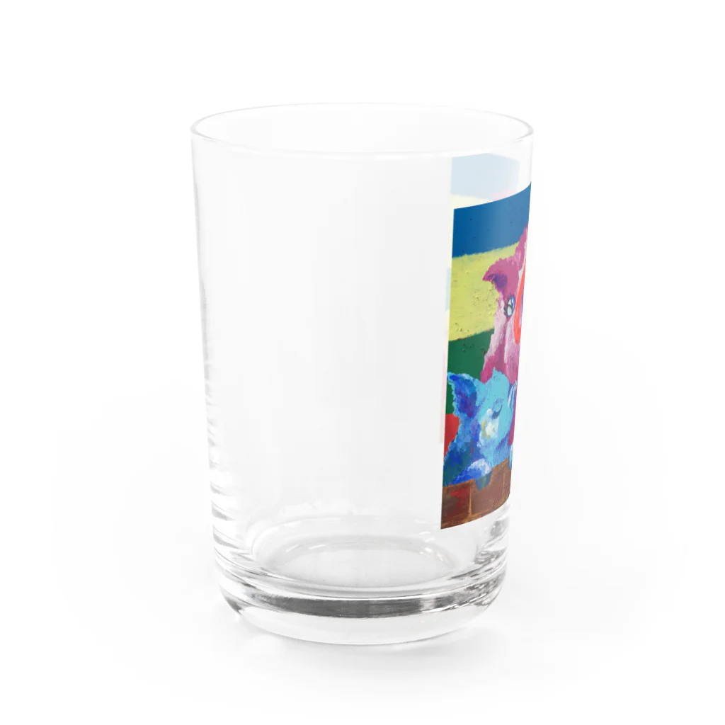 tamacorocompany の3色のコブタ Water Glass :left