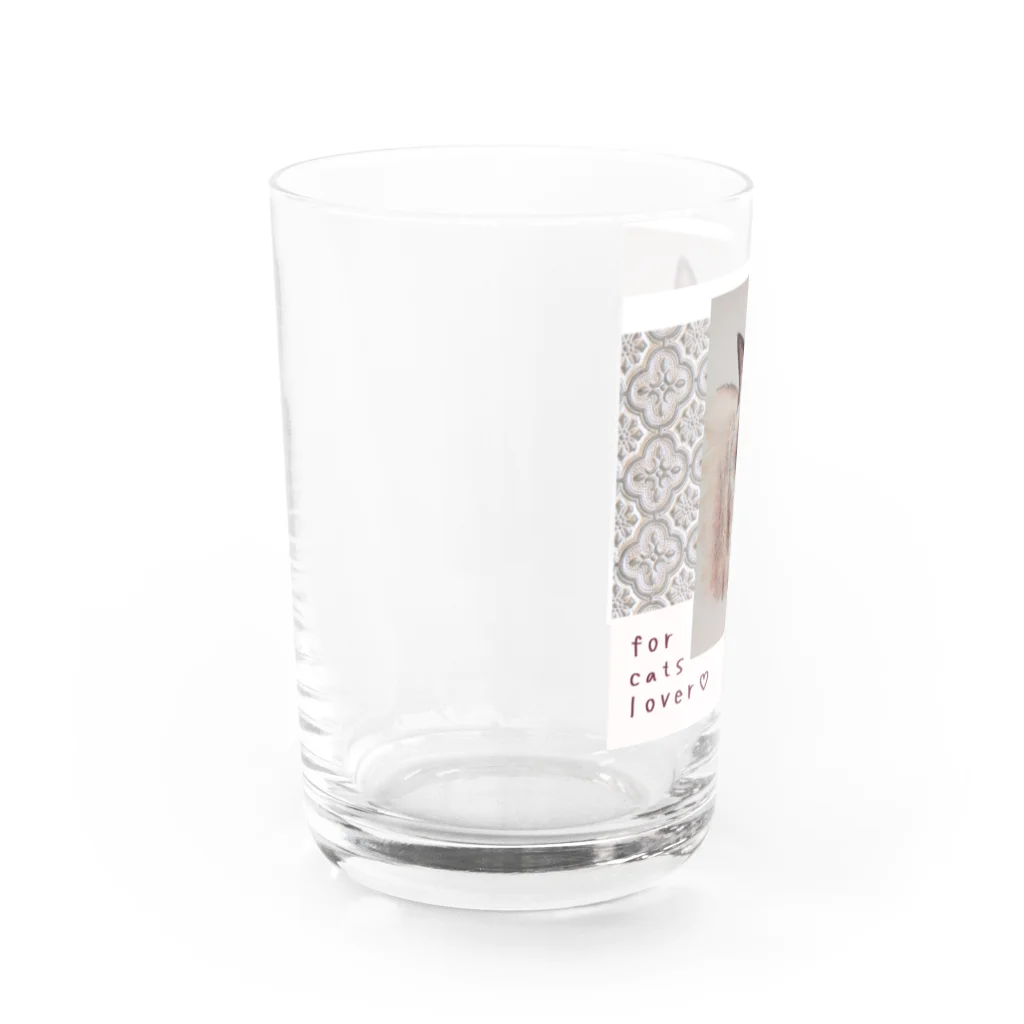 CHANMARKET のシャム猫 マダム・カエラ Water Glass :left