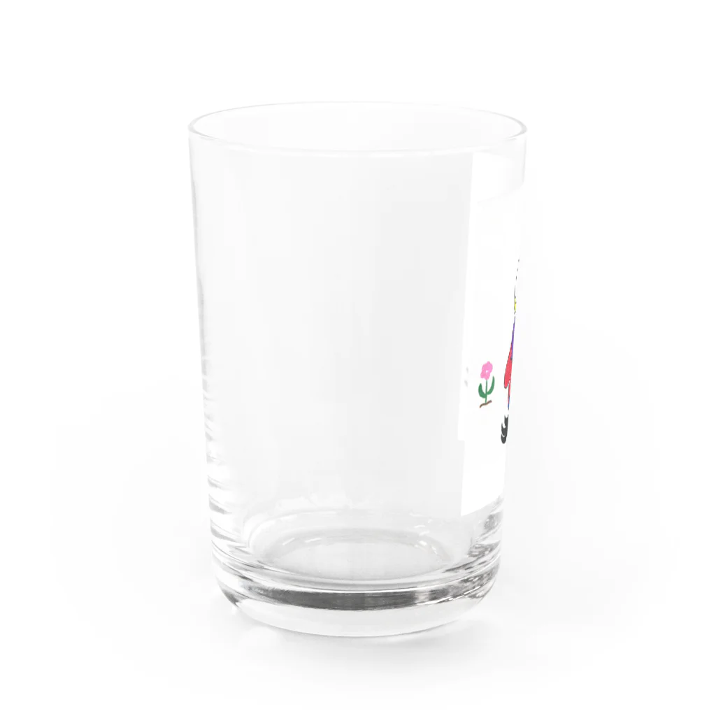 空、翔ブ、ペンギン。の「ファイティングポーズ」グラス Water Glass :left