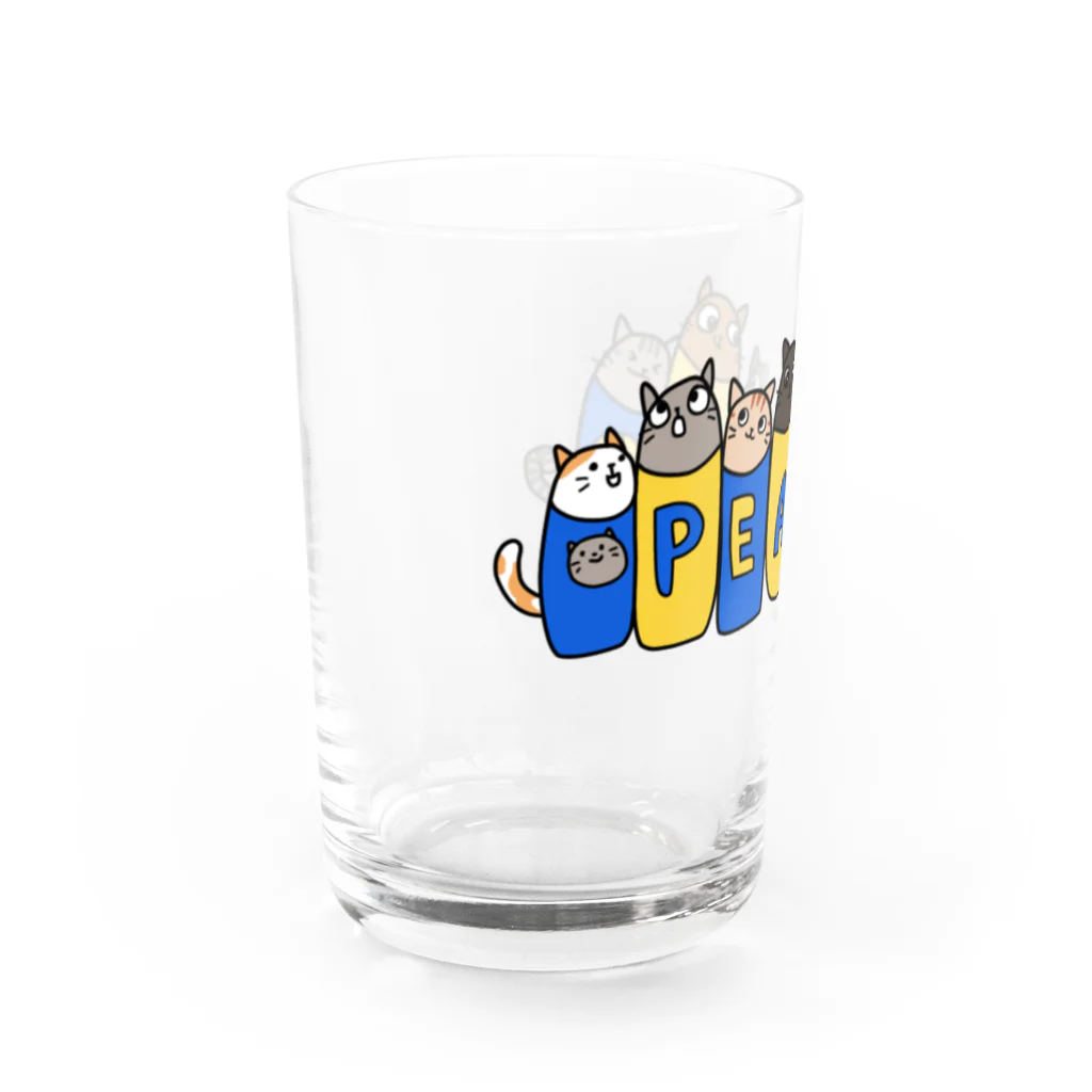 mayon's animal shopのウクライナの平和を願って Water Glass :left