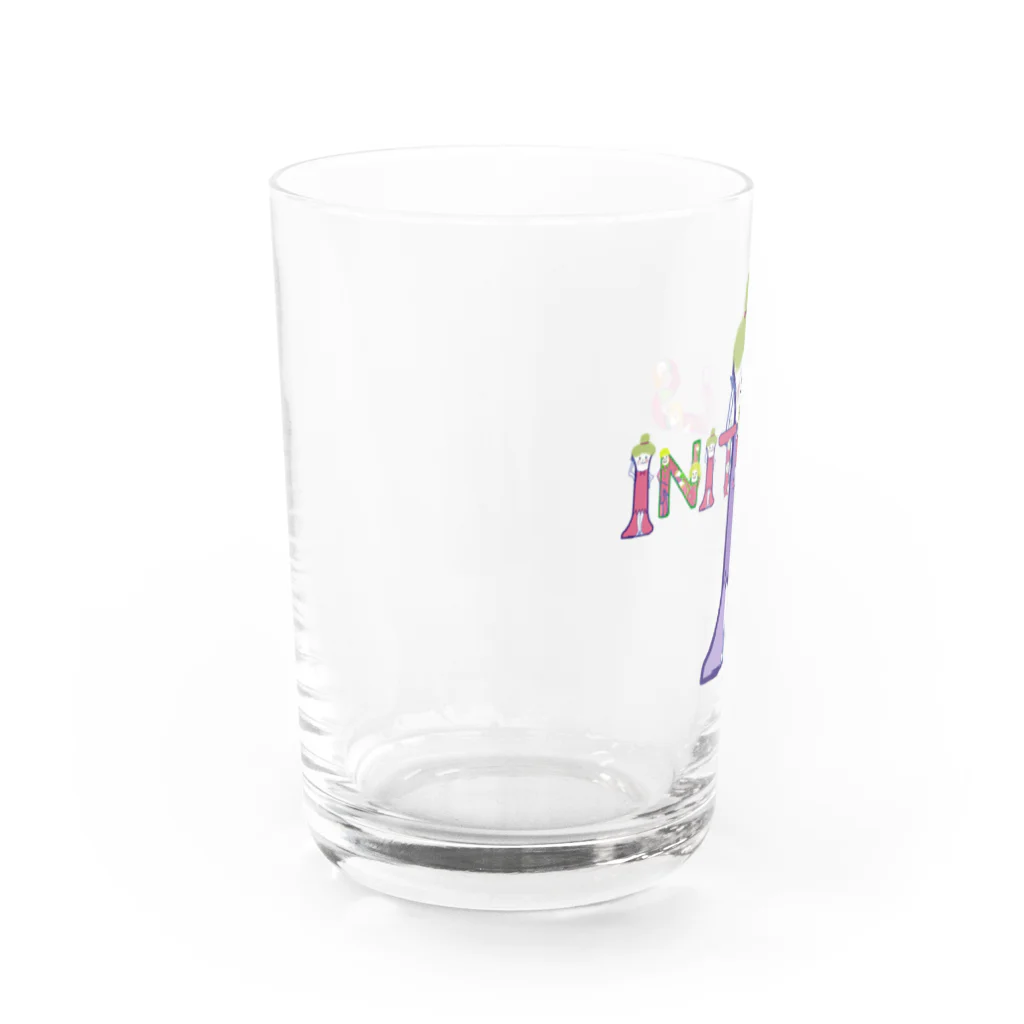 ミーミー⭐︎イニシャルズ/スージーズストアのイニシャルズロゴ Water Glass :left